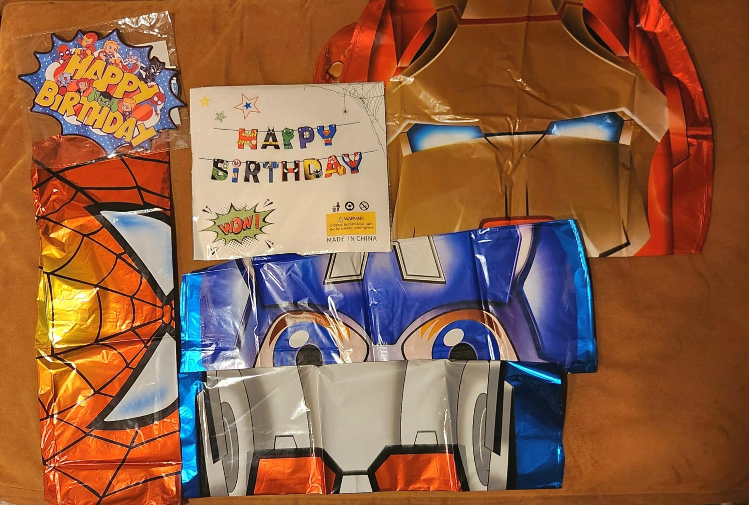 Marvel Superheros Birthday Party Decorations Set for Kids Birthday