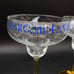 Margaritaville Margarita Glass Jimmy Buffett Fins Up Parrothead LOT 2 Art Glass