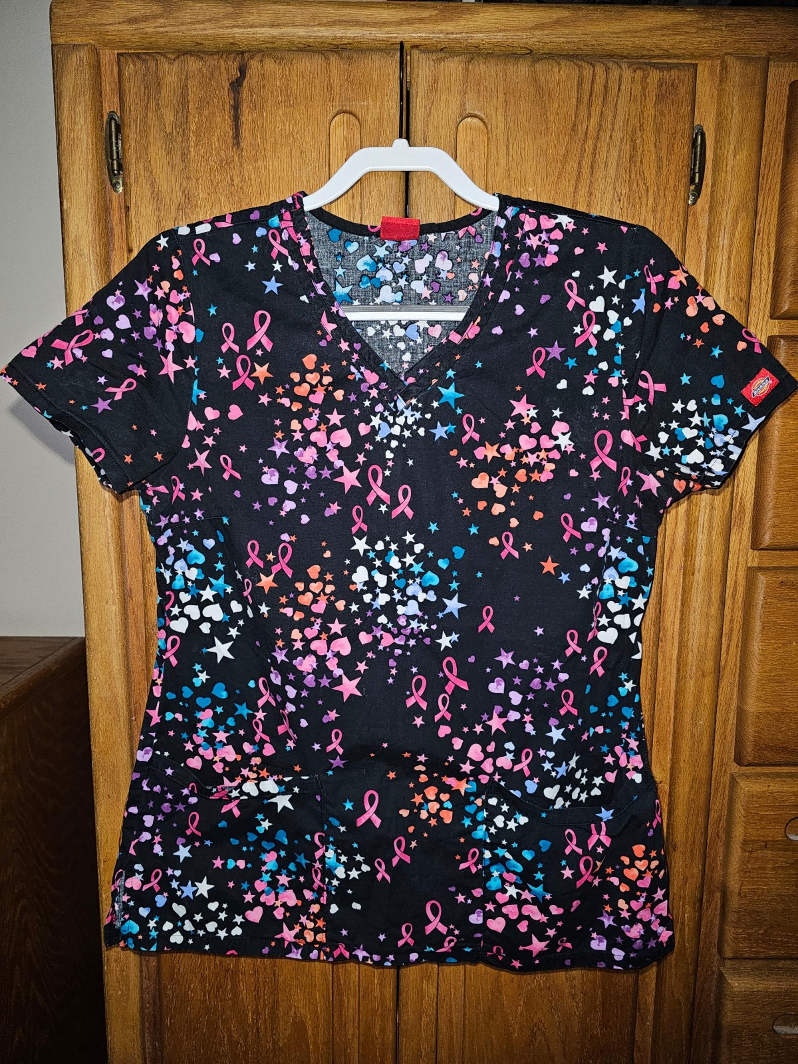 Breast Cancer Awareness Scrub Top