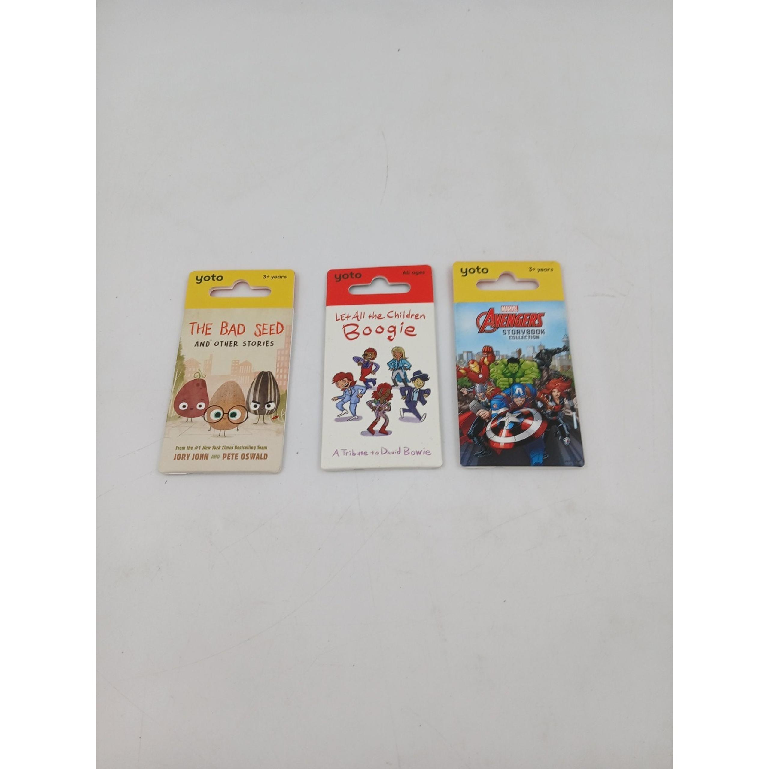 Yoto Audio Card Marvel Avengers The Bad Seed and Let All the Children Boogie
