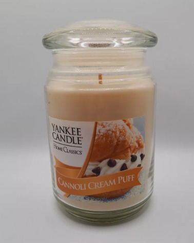 Rare Yankee Candle Home Classics Cannoli Cream Puff 22 oz