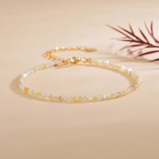 Mother of Pearl Tiny Beads Minimalist Dainty Elegant Simple Women Bracelet Gifts