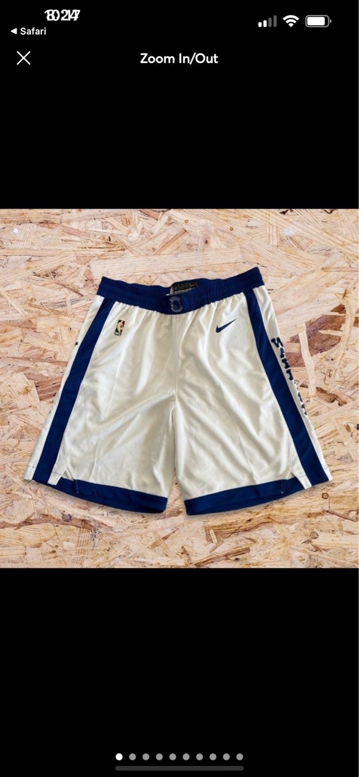 NWT NIKE NBA Golden State Warriors Swingman Shorts