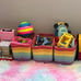 Set of 3 Cute Rainbow Storage Basket for Decor | Cotton Rope Basket
