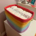 Set of 3 Cute Rainbow Storage Basket for Decor | Cotton Rope Basket
