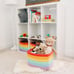 Set of 3 Cute Rainbow Storage Basket for Decor | Cotton Rope Basket