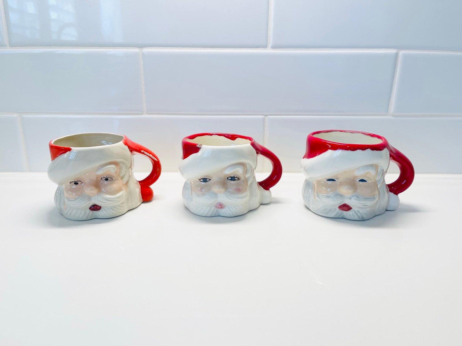 Vintage Santa Mugs