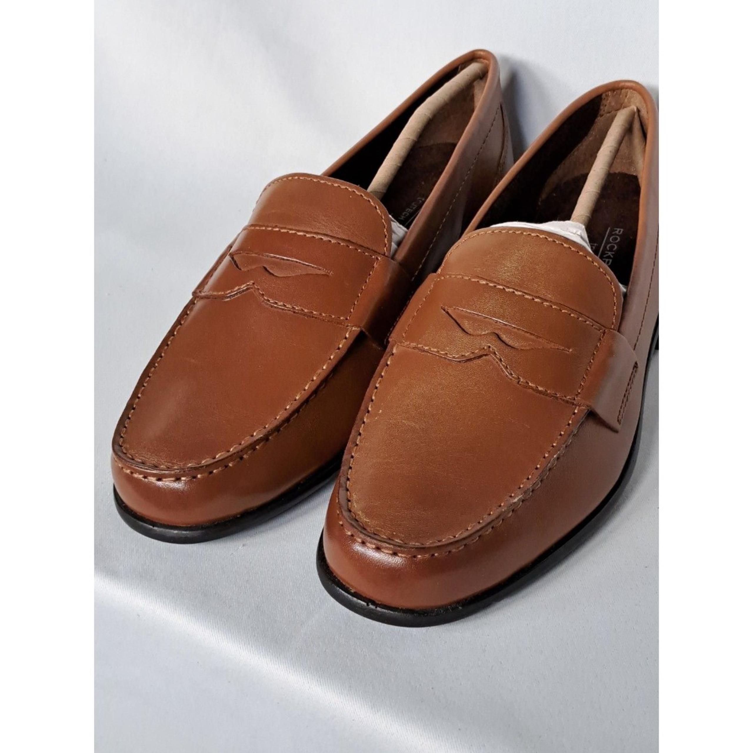 Rockport Classic Loafer Penny Tan Havane Women's Size 8 NIB