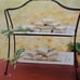 Southern Living at Home Dress Me Up Platters (2) & Black Iron Two Tiered Stand