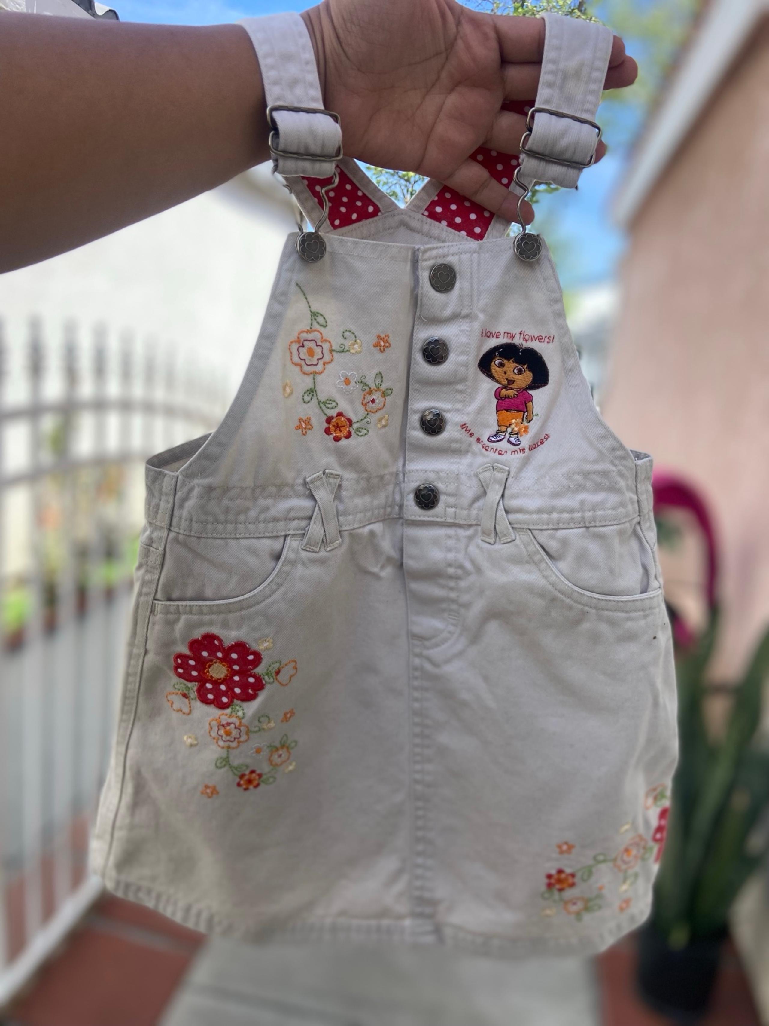 Dora denim dress overalls size 5