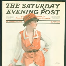 Vintage Saturday Evening Post Magazine October 11 1919 Neysa McMein Cover