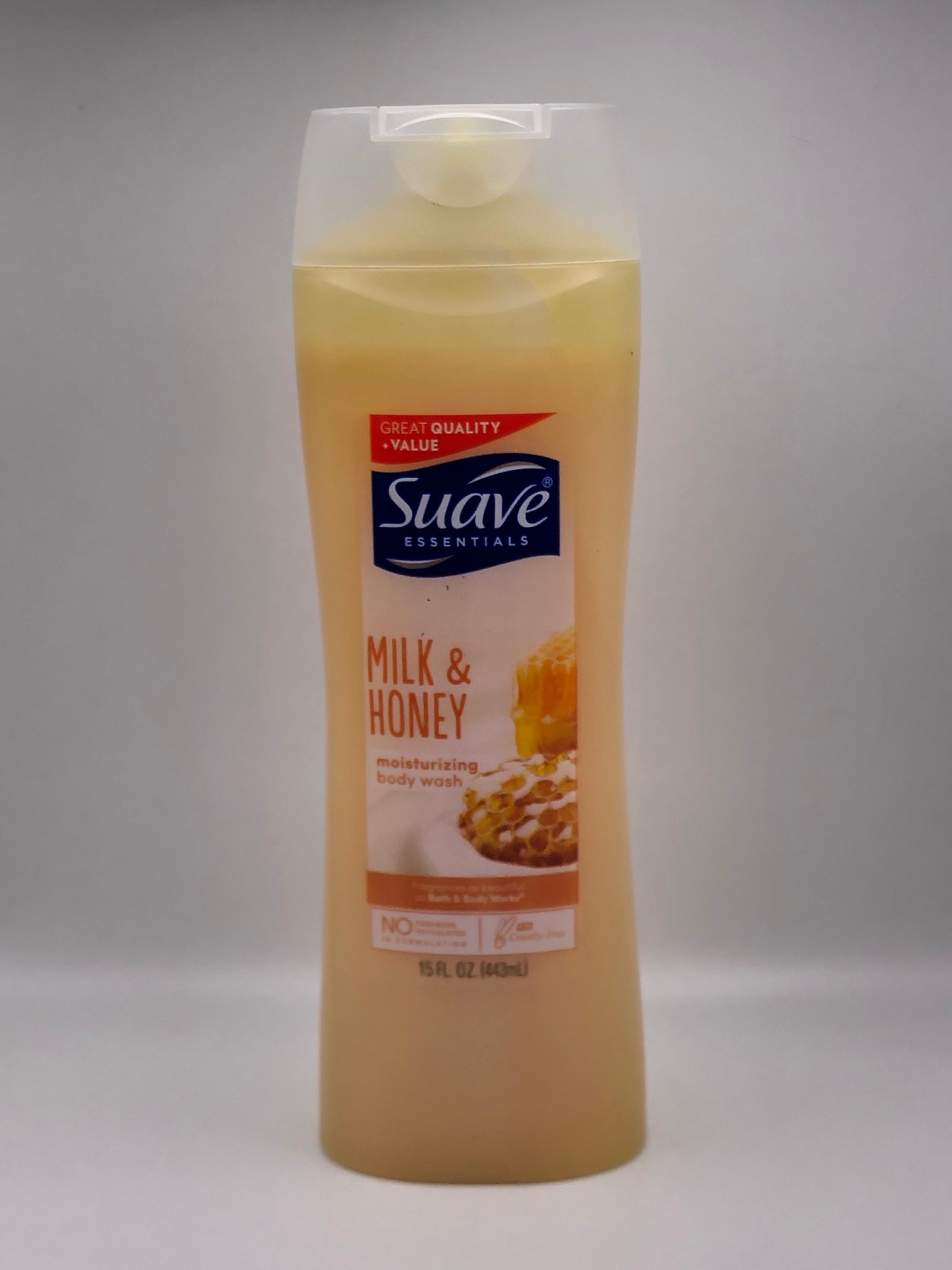 Suave Naturals Body Wash, Creamy Milk & Honey Splash, 15 Ounce