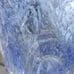 Unique Blue Modern Hand-Blown Bubble Glass Vase, Murano-Style Large 14 Vase