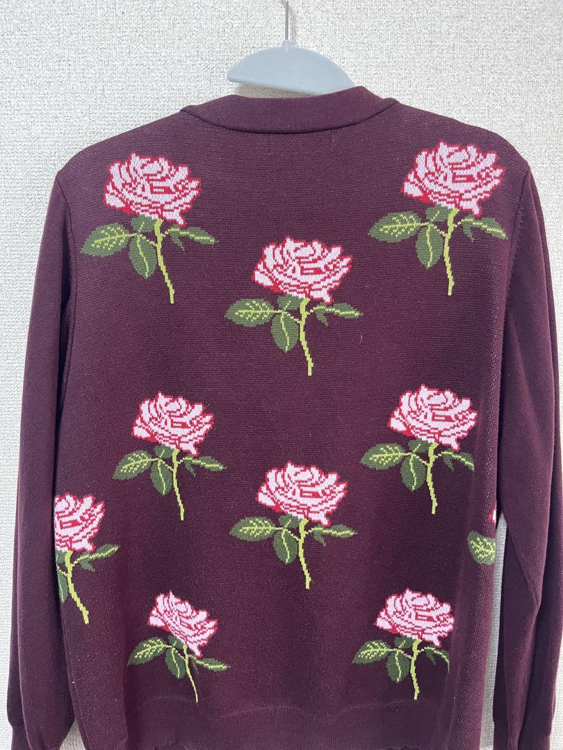 TTT_MSW 22AW Rose Jacquard Knit Cardigan Cardigan