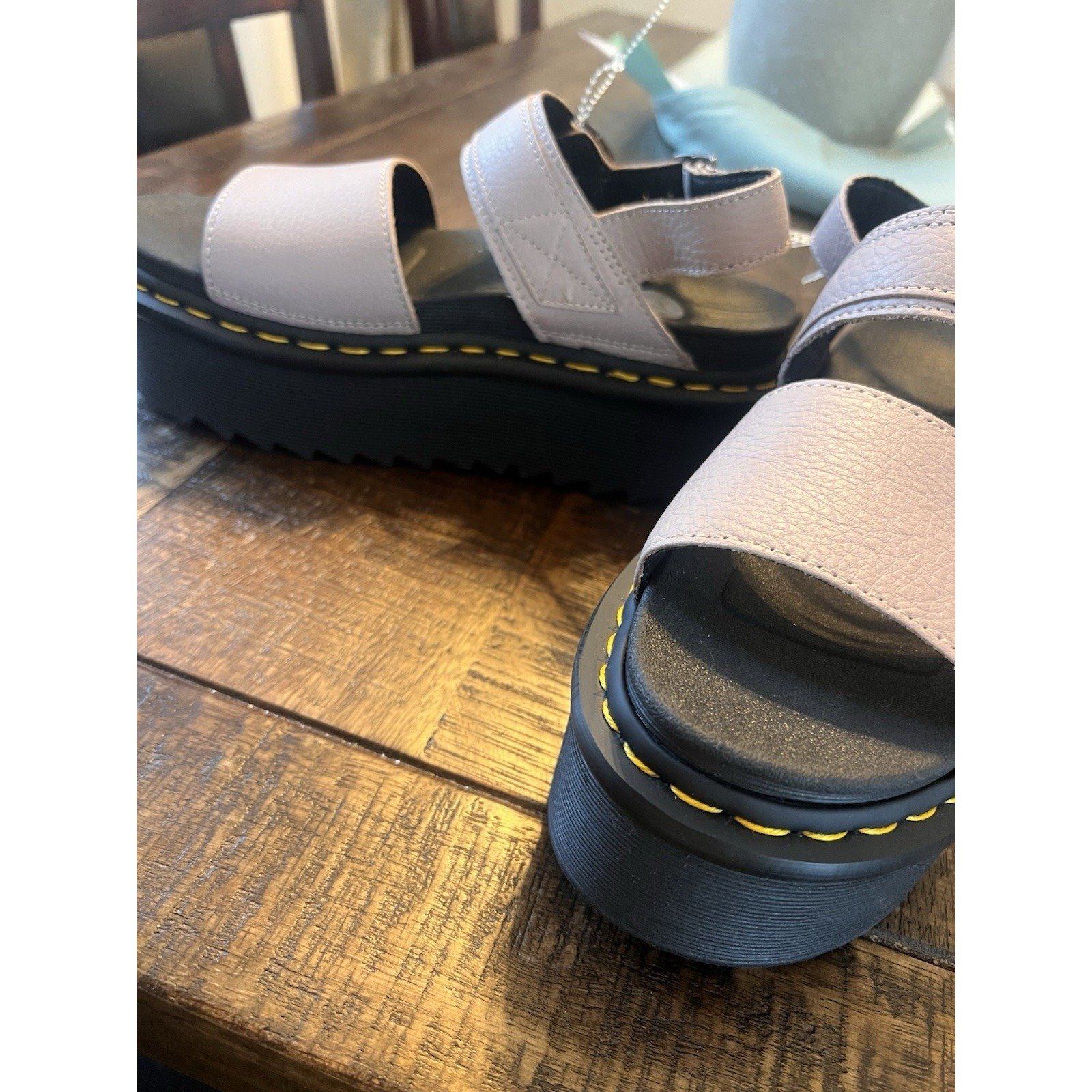 Dr. Martens Women's Voss Quad Sandal Platform White US 9.5 Coastal