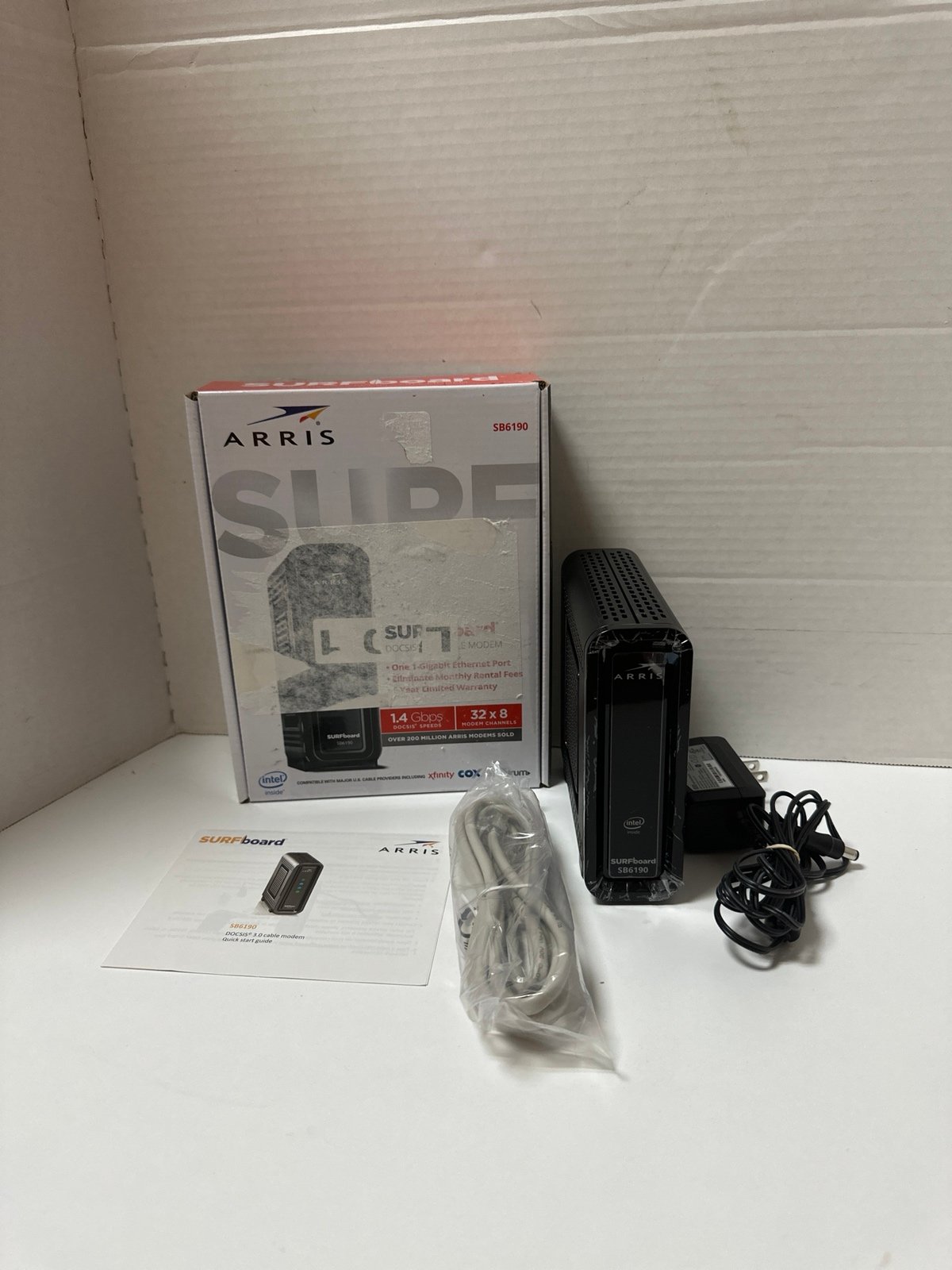 ARRIS SURFboard SB6190 DOCSIS 3.0 Cable Modem, Approved for Cox, Spectrum, Xfini