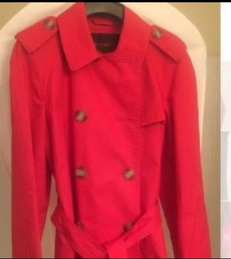 Coach Red Trench Coat
