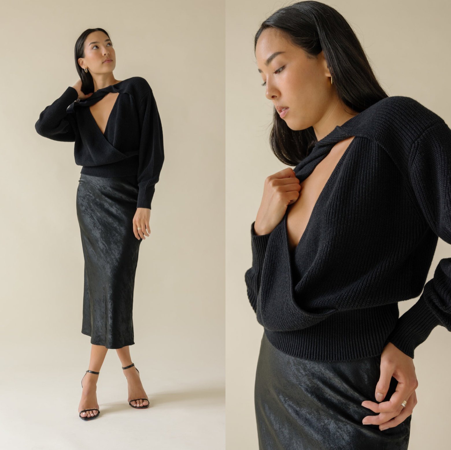 NWT IRO Paris Cut-Out Detail Knit Jumper Valtea Sweater Pullover Cashmere XS