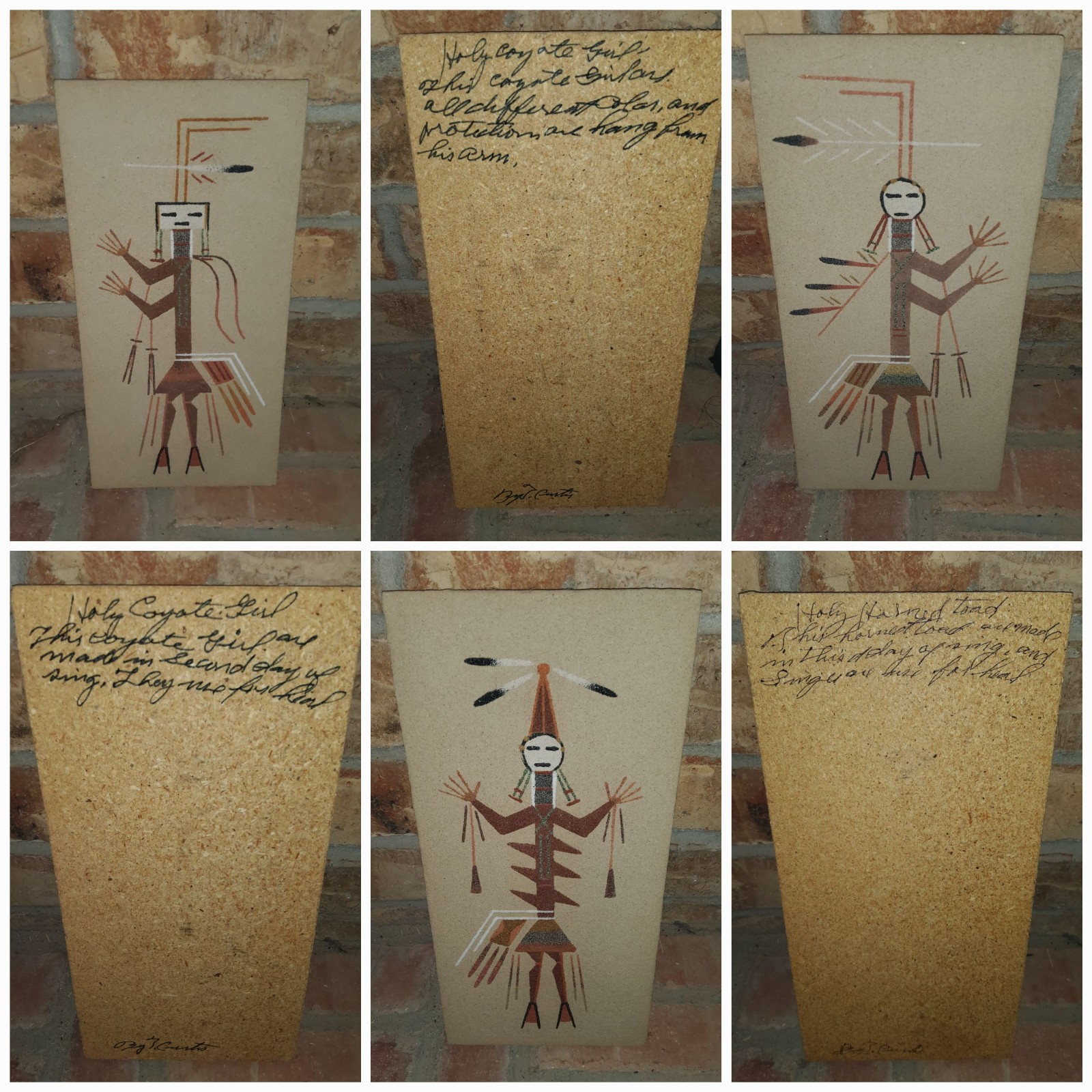 Vintage Handcrafted Sand/Sandpaper Art