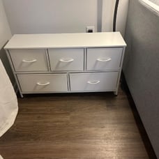Dresser for Bedroom with 5 Drawers, Wide Chest of Drawers, Fabric Dresser