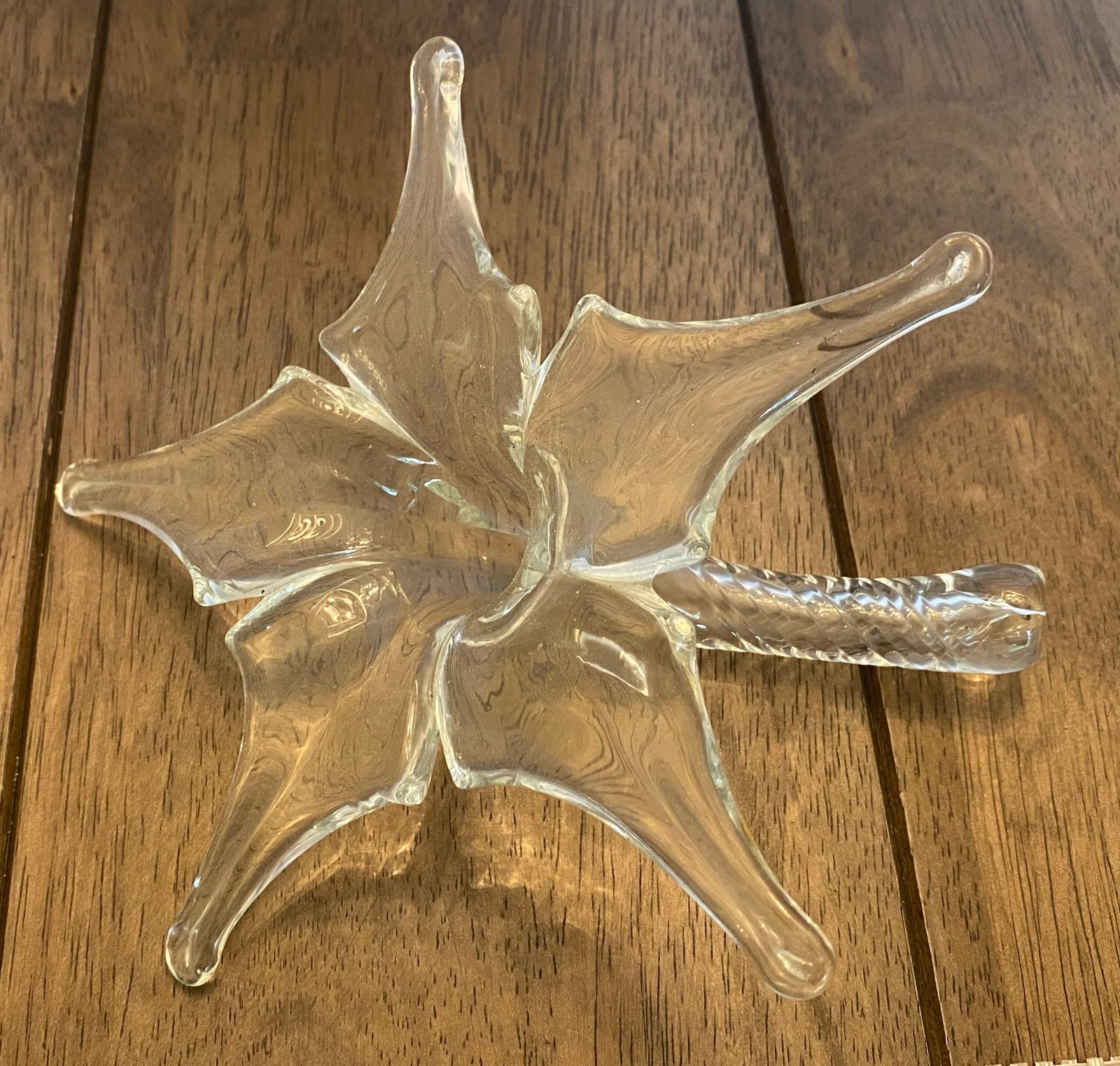 Vintage Rare Pilgrim Glass Flower Blossom with stem