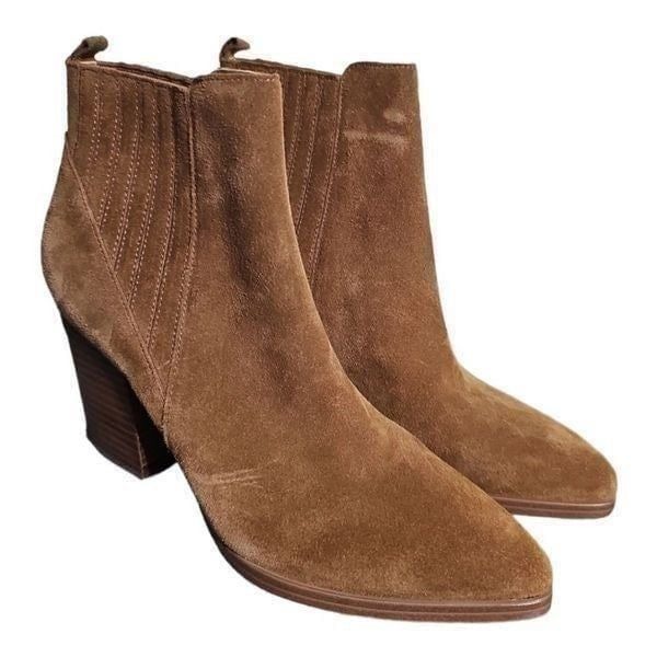 MARC FISHER Alva Pointy Toe Suede Bootie - Size 8 1/2