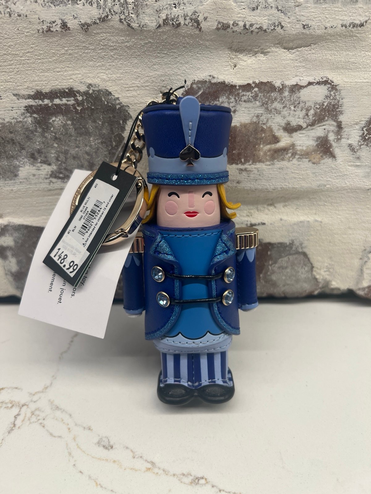 Kate Spade Nutcracker Bag Charm Keychain in blue KJ963 Reserved