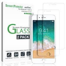 AmFilm Glass Screen Protector for iPhone 8, 7, 6S, 6 (4.7 Inch)(2 Pack) Tempered