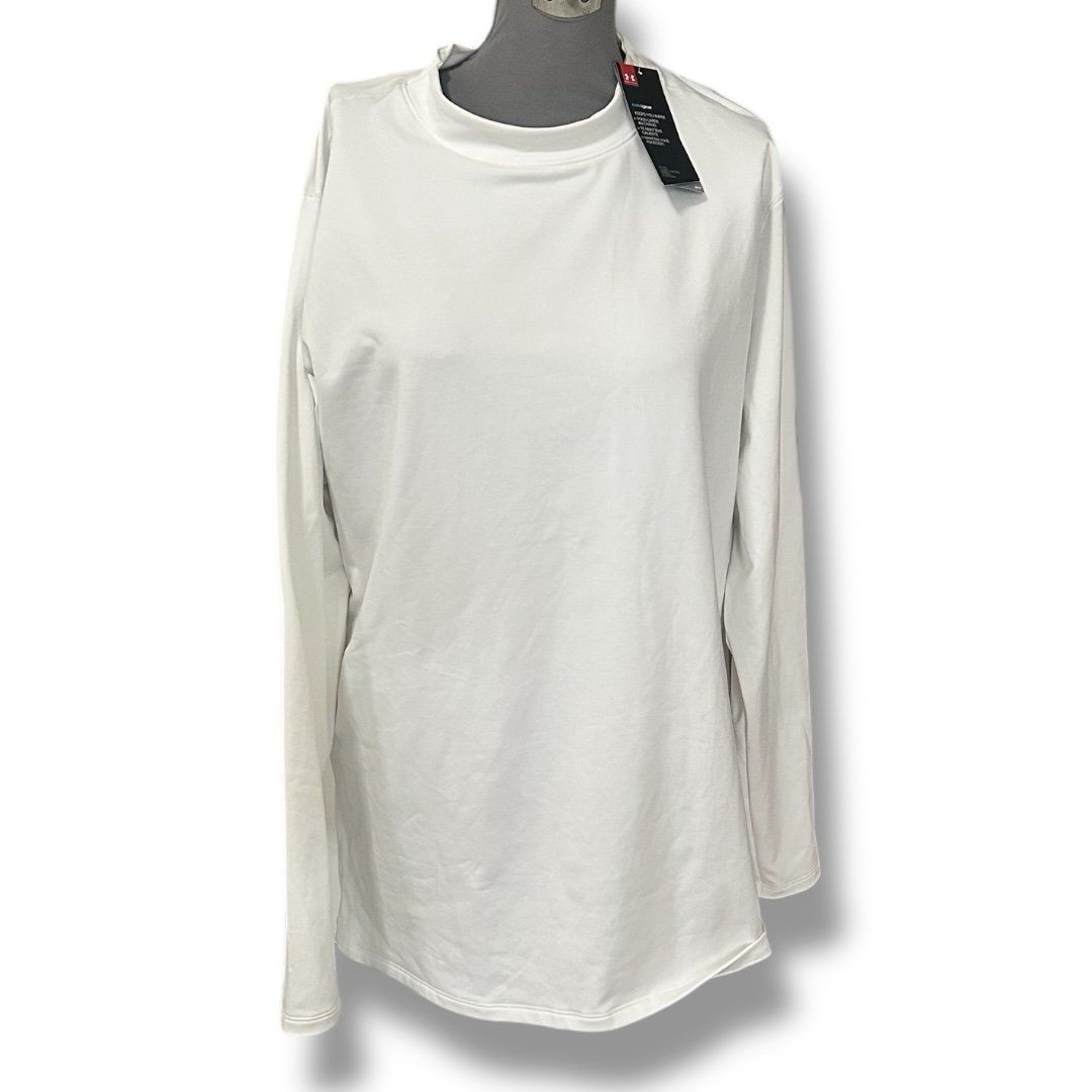 Under Armour ColdGear Base Layer Shirt White XXL Men’s NWT Gorpcore long sleeve