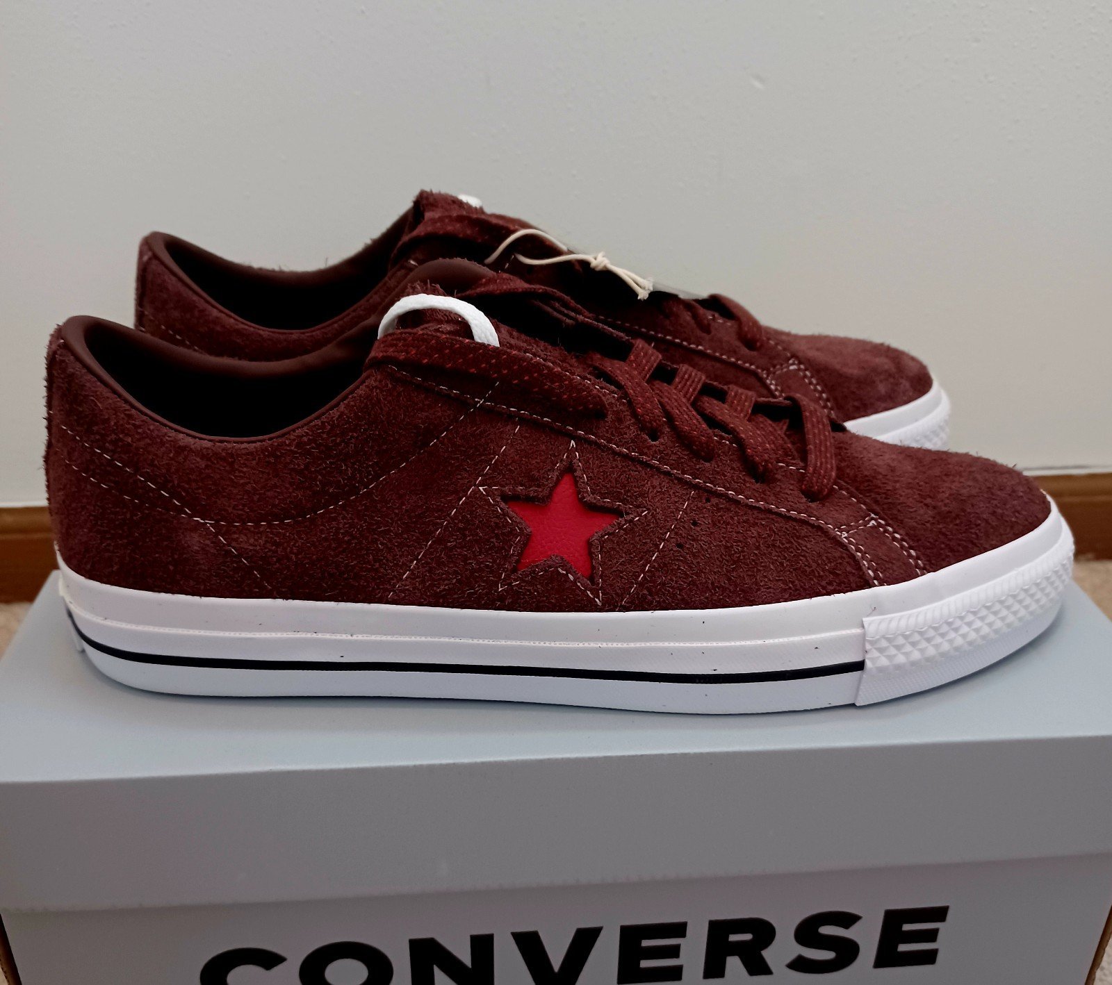 NIB Converse One Star Pro Cons Low 'Eternal Earth Brown Red' A05323C Mens 10.5