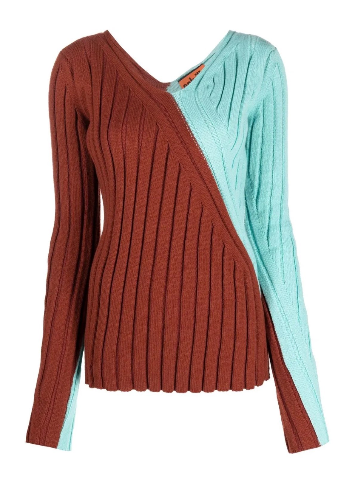 Colville Twisted Rib colour-block jumper sweater