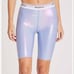 Wildfox Pale Iris Iridescent Ava High-Waisted 9 Biker Short NWT Boho Chic