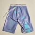 Wildfox Pale Iris Iridescent Ava High-Waisted 9 Biker Short NWT Boho Chic