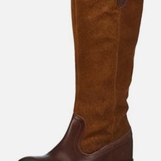 Fly London Camel Cath Brown Leather & Suede Boots, size 39. Good used condition