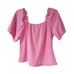 Melograno Rico Women's Pink Top Short Sleeve T-shirt Size M Round Neck