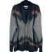 Urban Outfitters Grandpa-Style Knit Button Sweater Fox Design (XL)