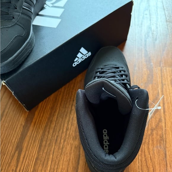 Adidas Men's Black Hoops 2.0 MID Sneakers