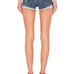 MOTHER High Waisted Rascal Slit Flip Chew Short in Off Duty size 27