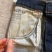 MOTHER High Waisted Rascal Slit Flip Chew Short in Off Duty size 27