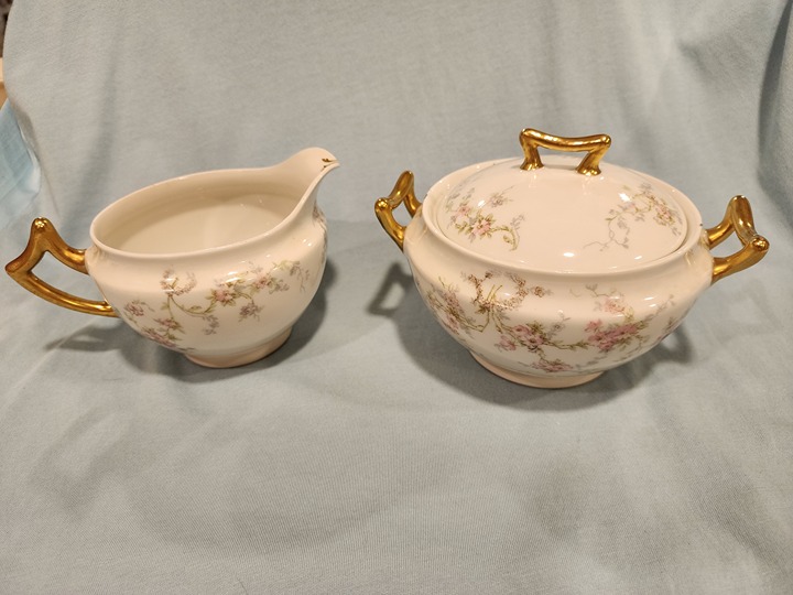 Vintage Limoges Bawo and Dotter Elite Works Large Creamer and Sugar