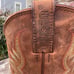 Justin Stampede Western Cowboy Boots Mens 9D Pull On Apache Brown Leather 2551