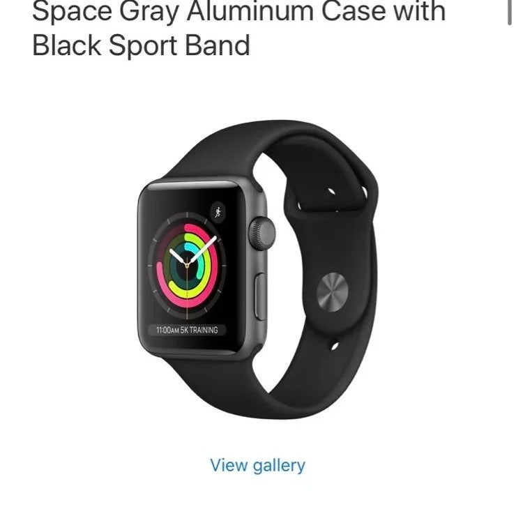 42mm space gray aluminum 3rd gen apple watch
