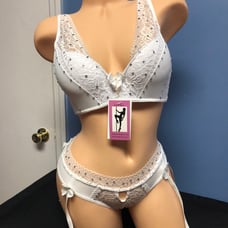 White lingerie stripper outfit