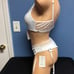 White lingerie stripper outfit