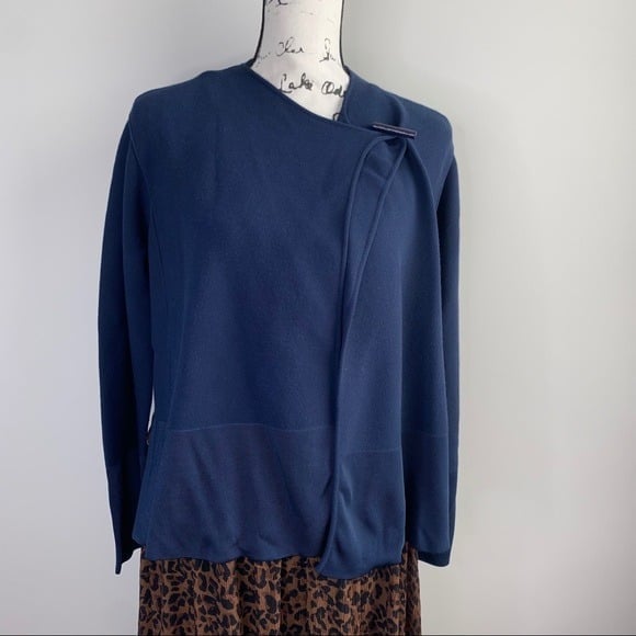 Giorgio Armani blue sweater cardigan