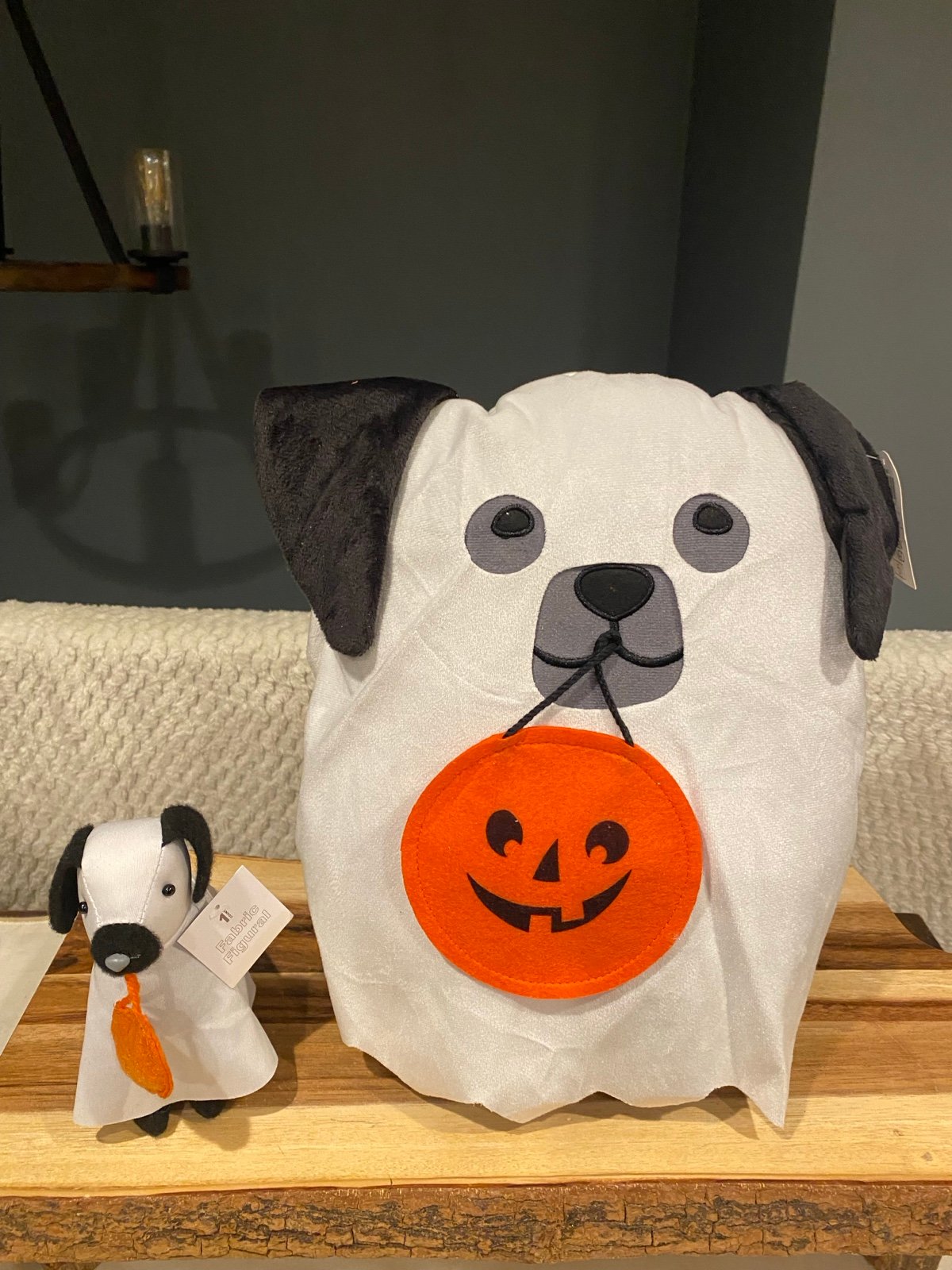 Target Bullseye Trick or Treating dogs (pillow and plush)