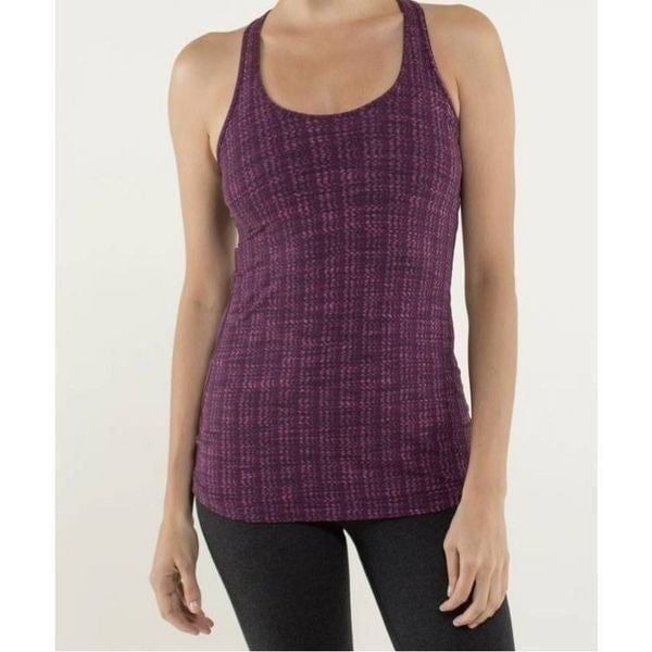 LULULEMON ATHLETICA Cool Racerback Tank 'Ziggy Wee August Glo' Size 4