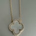 Rachel Zoe Sterling Silver 925 Gold Plated Reversible Necklace Pearl & Onyx*