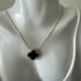 Rachel Zoe Sterling Silver 925 Gold Plated Reversible Necklace Pearl & Onyx*