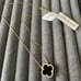 Rachel Zoe Sterling Silver 925 Gold Plated Reversible Necklace Pearl & Onyx*
